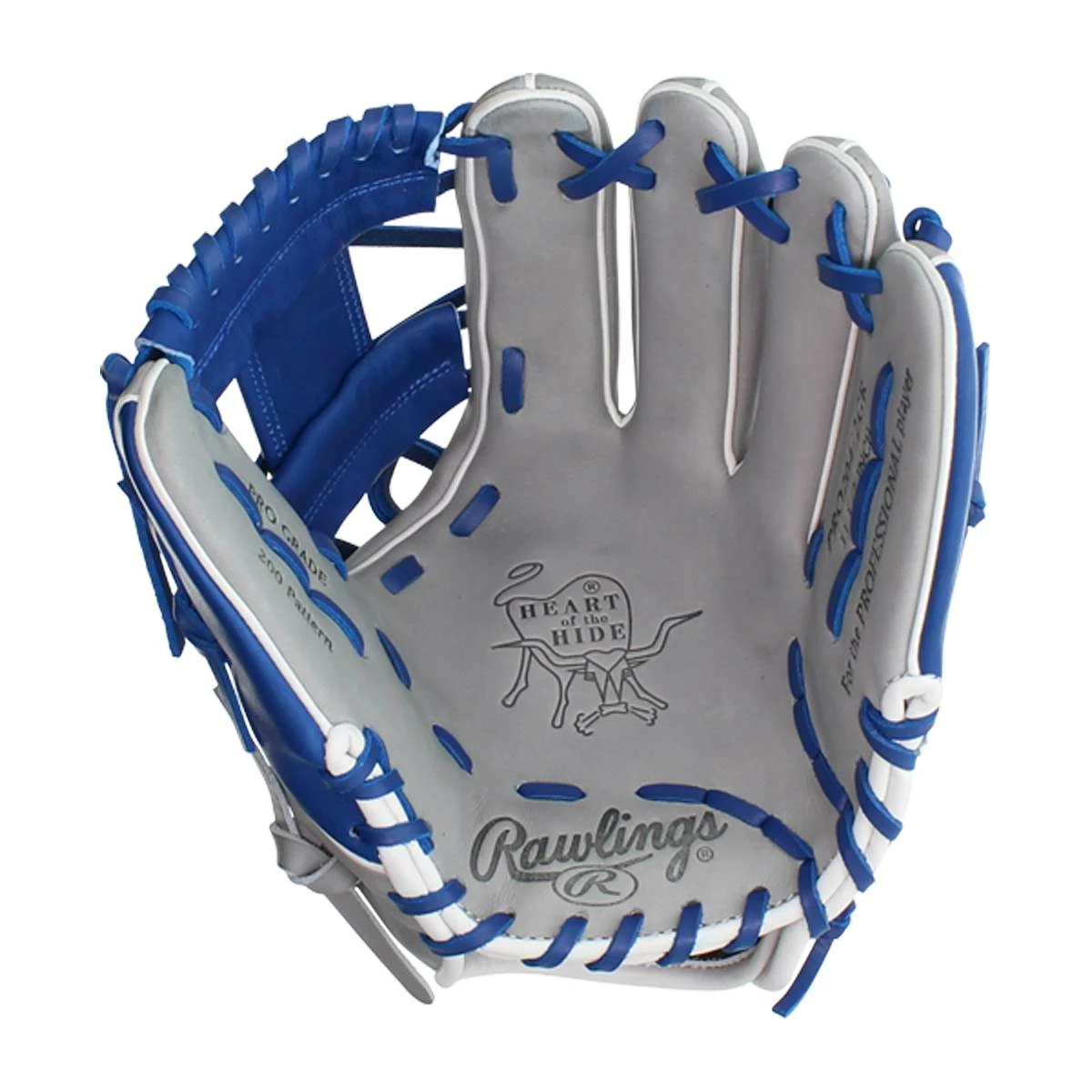 Wholesale ๐ฏ Rawlings Heart of the Hide 11.5" Baseball Glove: PRO204-2GR Blue, Grey ๐งจ 4 Wholesale ๐ฏ Rawlings Heart of the Hide 11.5" Baseball Glove: PRO204-2GR Blue, Grey ๐งจ - Image 2