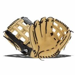 Best Sale 😀 Akadema ProSoft Select Series 13" Baseball Glove: ASF424 Black, Tan 🧨 -BaseBallBat Sales Store b72c 12 21 akadema prosoft select series 13 baseball glove asf424 35379 016 l