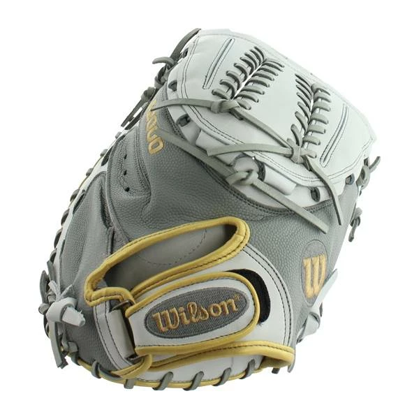 Promo 🎉 Wilson A2000 SuperSkin 34" Fastpitch Softball Catcher's Mitt: WTA20RF19CM34SS Grey, White ✔️ 8 Promo 🎉 Wilson A2000 SuperSkin 34" Fastpitch Softball Catcher's Mitt: WTA20RF19CM34SS Grey, White ✔️ - Image 6