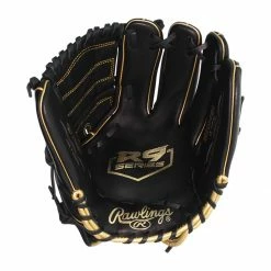 Wholesale 🔔 Rawlings R9 12" Baseball Glove: R9206-9BG Black, Gold 🧨 -BaseBallBat Sales Store bb69 11 20 rawlings r9 12 baseball glove r9206 9bg 33538 2 l