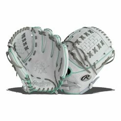Outlet 😀 Rawlings Heart of the Hide 12" Fastpitch Softball Glove: PRO716SB-18WM Teal, White ⌛