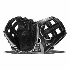 Cheap ๐ฅ Rawlings Encore 11.25" Baseball Glove: EC1125-20B Black, Grey, Silver ๐
