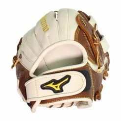 Brand new 🎁 Mizuno Classic Pro Soft 12" Fastpitch Softball Glove: GCF1200F3 Brown, White 🎁 -BaseBallBat Sales Store bf30 09 18 30811 6 m
