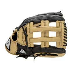Best Sale 😀 Akadema ProSoft Select Series 13" Baseball Glove: ASF424 Black, Tan 🧨 -BaseBallBat Sales Store cae9 12 21 akadema prosoft select series 13 baseball glove asf424 35379 1 l
