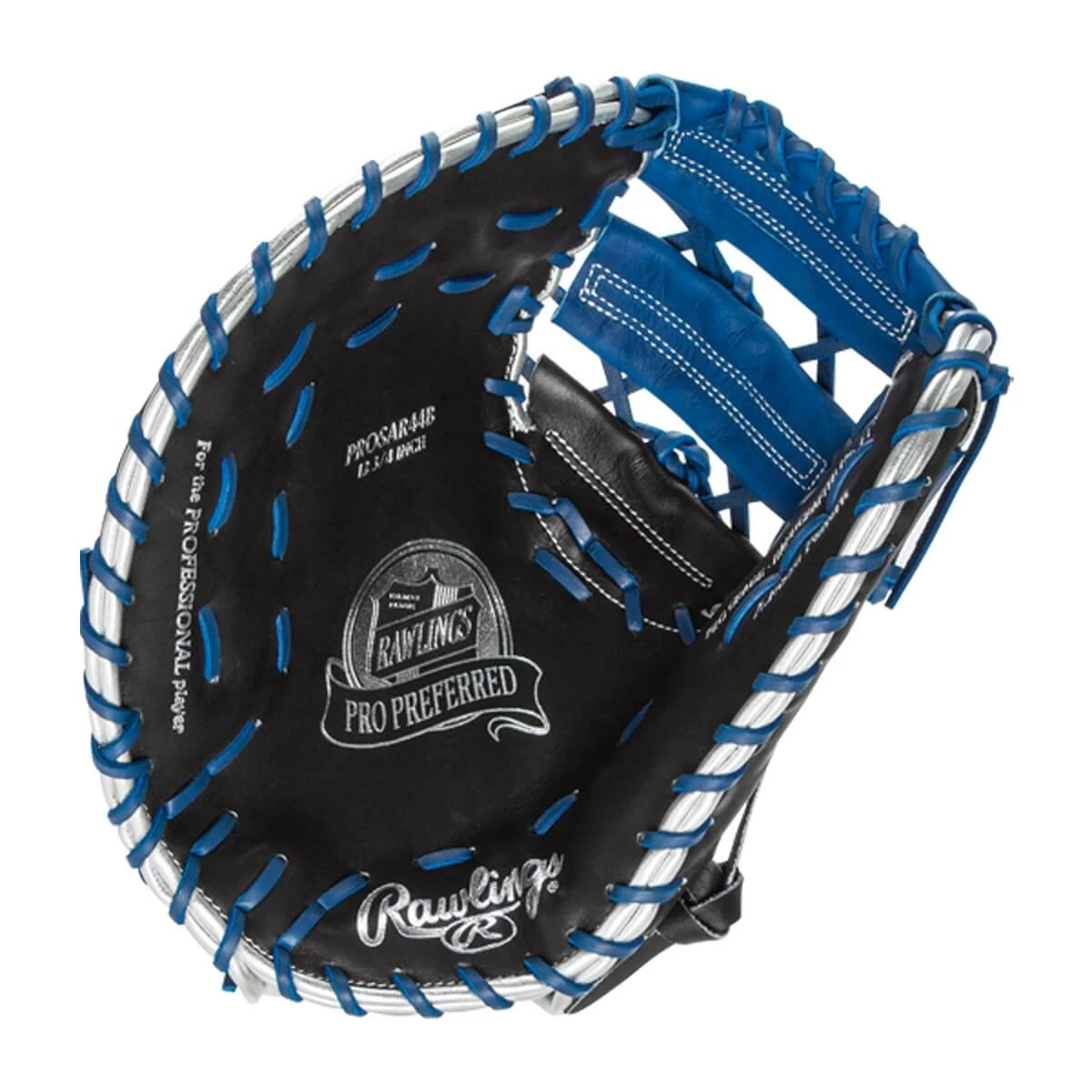 Outlet ๐ Rawlings Pro Preferred 12.75" Anthony Rizzo First Base Mitt: PROSAR44B Black, Blue, Silver ๐ 10 Outlet ๐ Rawlings Pro Preferred 12.75" Anthony Rizzo First Base Mitt: PROSAR44B Black, Blue, Silver ๐ - Image 8