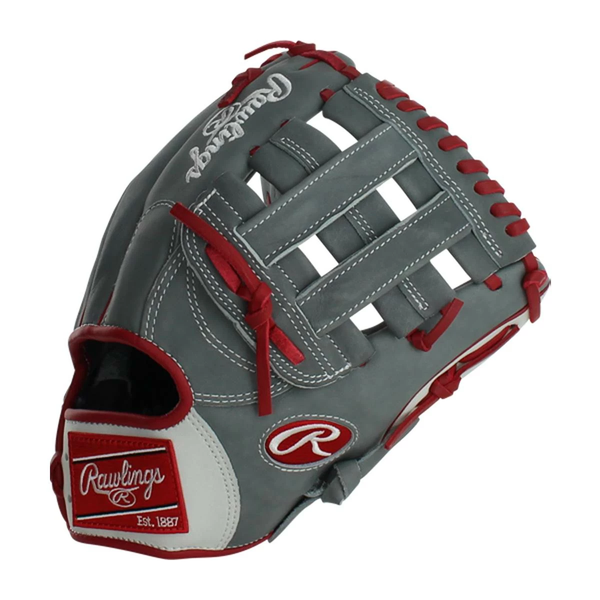 Outlet 🔔 Rawlings HOH Mark of a Pro 11.25" Baseball Glove: SPNP2-6GW Grey, Red 😀 5 Outlet 🔔 Rawlings HOH Mark of a Pro 11.25" Baseball Glove: SPNP2-6GW Grey, Red 😀 - Image 3