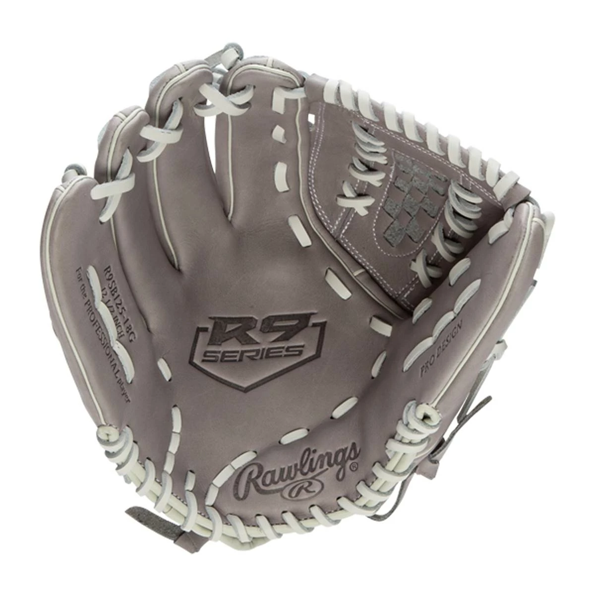 Best Pirce 😍 Rawlings R9 12.5" Fastpitch Softball Glove: R9SB125-18G Grey 👏 4 Best Pirce 😍 Rawlings R9 12.5" Fastpitch Softball Glove: R9SB125-18G Grey 👏 - Image 2