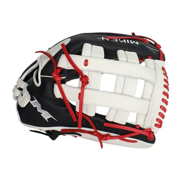 Outlet 🌟 Miken Player Series 15" Slow Pitch Softball Glove: PS150-PH Black, Red, White ⌛ 12 Outlet 🌟 Miken Player Series 15" Slow Pitch Softball Glove: PS150-PH Black, Red, White ⌛ - Image 10