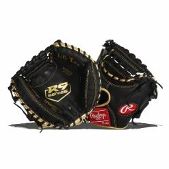 Buy ⌛ Rawlings R9 27" Baseball Training Catcher's Mitt: R9TRCM Black, Gold 🎉