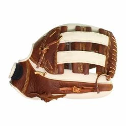 Brand new 🎁 Mizuno Classic Pro Soft 12" Fastpitch Softball Glove: GCF1200F3 Brown, White 🎁 -BaseBallBat Sales Store d728 09 18 30811 3 m