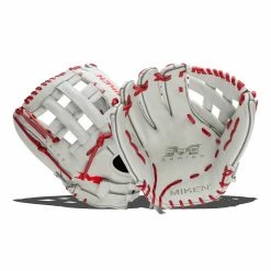 Top 10 โ Miken Pro Series 13.5" Slow Pitch Softball Glove: PRO135-WS Red, White ๐