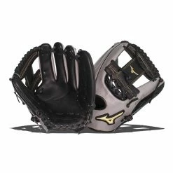 New 👏 Mizuno Pro Select 11.75" Baseball Glove: GPS1BK-601S2 Black, Grey 🎉