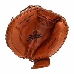 Hot Sale 👏 Shoeless Joe Professional 32" Catcher's Mitt: 3200CM Brown ⌛ -BaseBallBat Sales Store dacf 10 21 shoeless joe professional 32 catchers mitt 3200cm 7682 6 l