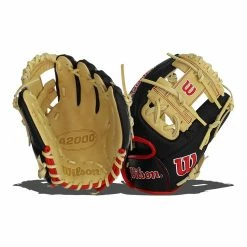 Best Sale 💯 Wilson A2000 PF88 11.25" Baseball Glove: WBW1001071125 Black, Tan 💯