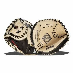 Best Pirce 💯 All Star Pro 35" Catcher's Mitt: CM3100BT Black, Brown 🔥 -BaseBallBat Sales Store dc75 07 21 all star pro 35 catchers mitt cm3100bt 7312 8 l