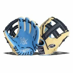 Discount 👏 Rawlings Heart of the Hide 11.5" Baseball Glove: PRO204-20CB Blue, Tan 🔔