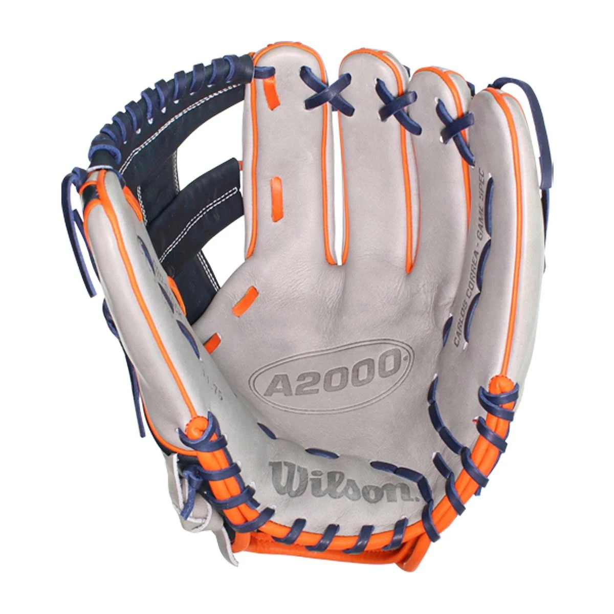 Flash Sale ✔️ Wilson A2000 Carlos Correa 11.75" Baseball Glove: WTA20RB19CC1GM Grey, Blue ✔️ 4 Flash Sale ✔️ Wilson A2000 Carlos Correa 11.75" Baseball Glove: WTA20RB19CC1GM Grey, Blue ✔️ - Image 2