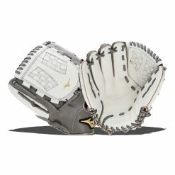 Brand new 🛒 Mizuno Pro Select 12.5" Fastpitch Softball Glove: GPSF2-1250 Grey, White 😀