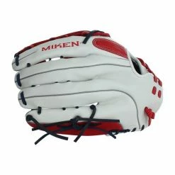 Hot Sale 👏 Miken 14" Pro Series Slow Pitch Softball Glove: PRO140-WSN Grey, Blue, Red 😀 -BaseBallBat Sales Store e648 03 19 31193 4 m