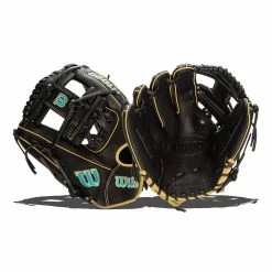 Brand new 🔔 Wilson A1000 DP15 11.5" Baseball Glove: WBW100132115 Black, Tan, Blue 🤩