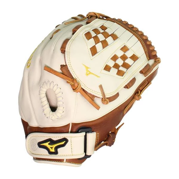 Cheap 👍 Mizuno Classic Pro Soft 13" Fastpitch Softball Glove: GCF1300F3 Brown, White 👍 11 Cheap 👍 Mizuno Classic Pro Soft 13" Fastpitch Softball Glove: GCF1300F3 Brown, White 👍 - Image 9