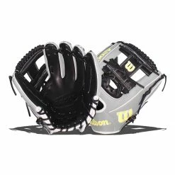 Best reviews of 👍 Wilson A2000 SuperSkin 1786 11.5" Baseball Glove: WBW100096115 Black, Grey 🎉