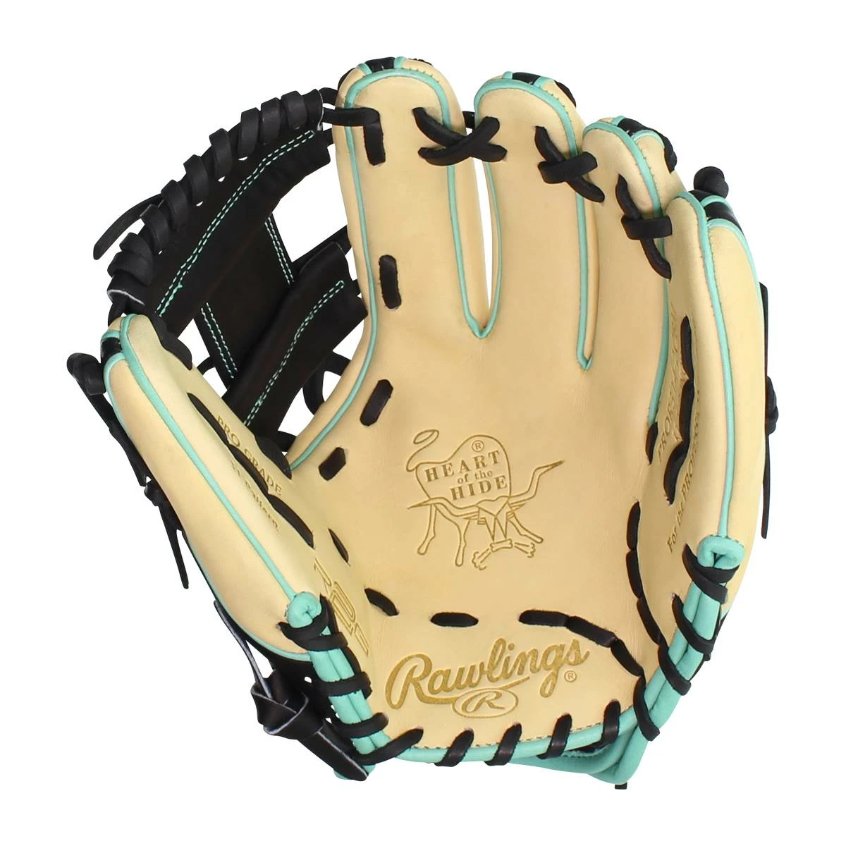 Best Sale 🔥 Rawlings Heart of the Hide R2G 11.5" Baseball Glove: PROR314-2CBM Black, Tan, Teal 👍 4 Best Sale 🔥 Rawlings Heart of the Hide R2G 11.5" Baseball Glove: PROR314-2CBM Black, Tan, Teal 👍 - Image 2