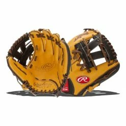 Hot Sale ⌛ Rawlings HOH Mark of a Pro 11" Baseball Glove: SPYPT1-7GTDS Grey, Tan ⭐