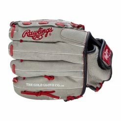 Flash Sale 😍 Rawlings Sure Catch 11" Mike Trout Youth Baseball Glove: SC110MT Grey, Red ❤️ -BaseBallBat Sales Store eecd 08 21 rawlings sure catch 11 mike trout youth baseball glove sc110mt 34630 5 l