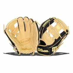 Top 10 ⌛ Wilson A2000 SuperSkin 1787 11.75" Baseball Glove: WBW1000971175 Black, Tan 😍
