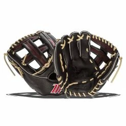 Wholesale 😀 Marucci Acadia Series 11.5" Youth Baseball Glove: MFGACM43A4 Black, Red 🎁