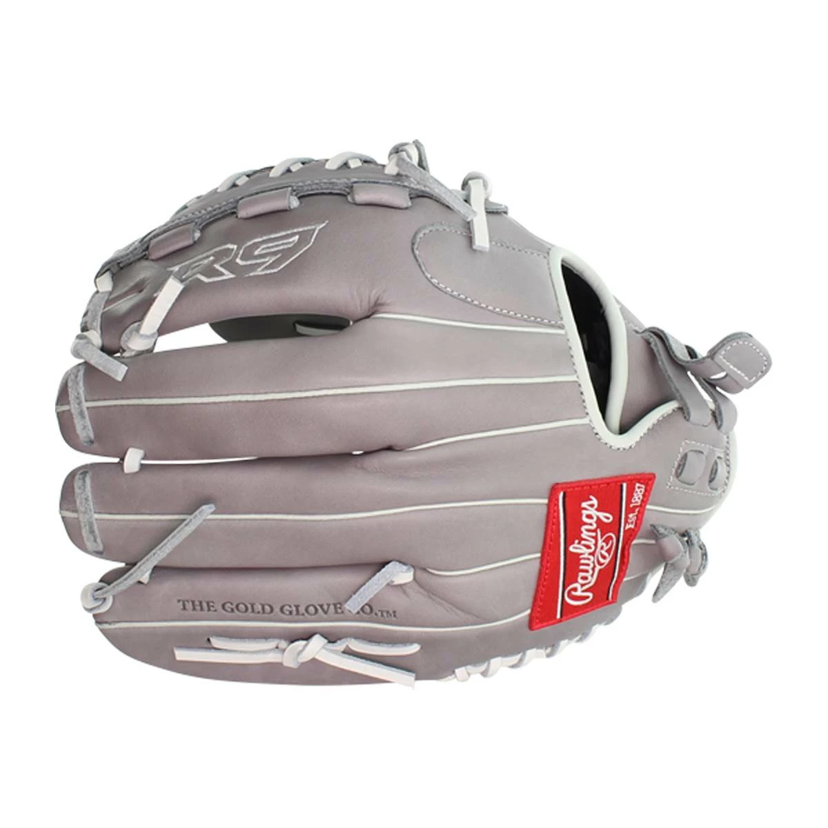 Best Pirce 😍 Rawlings R9 12.5" Fastpitch Softball Glove: R9SB125-18G Grey 👏 14 Best Pirce 😍 Rawlings R9 12.5" Fastpitch Softball Glove: R9SB125-18G Grey 👏 - Image 12