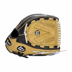 Best Pirce 🛒 Wilson A500 Siren 12.5" Youth Fastpitch Softball Glove: WBW100422125 Black, Tan ⌛ -BaseBallBat Sales Store ff75 10 21 wilson a500 siren 12 5 youth fastpitch softball glove wbw100422125 34736 12 l